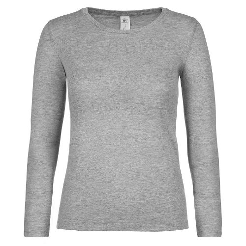 B & C Collection B&C #E150 Long Sleeve /Women Sport Grey